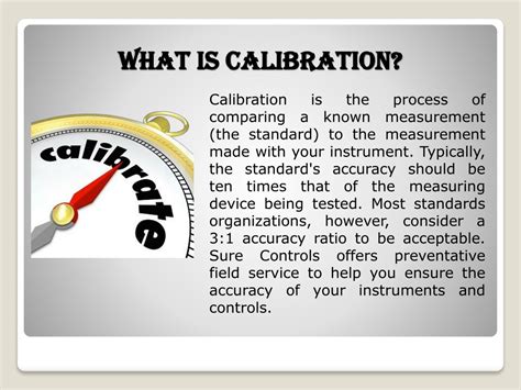 why is calibration done